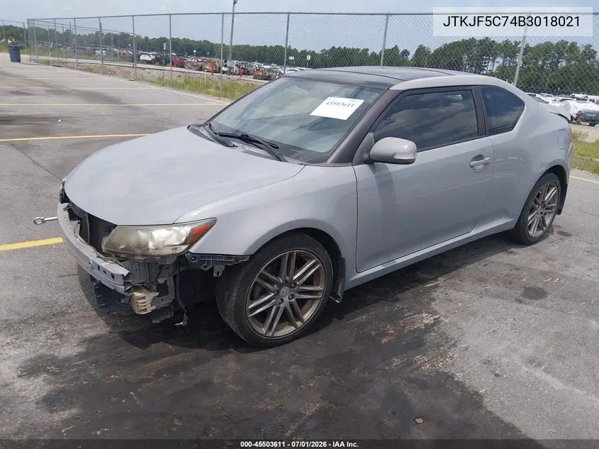 2011 Scion Tc VIN: JTKJF5C74B3018021 Lot: 45503611