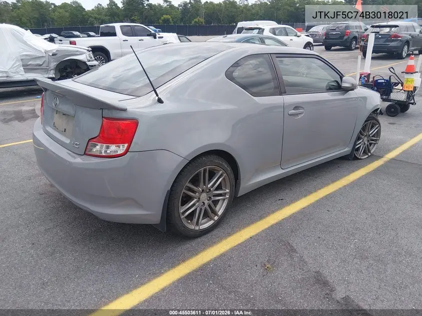 2011 Scion Tc VIN: JTKJF5C74B3018021 Lot: 45503611
