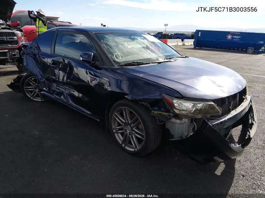 2011 Scion Tc VIN: JTKJF5C71B3003556 Lot: 45506834