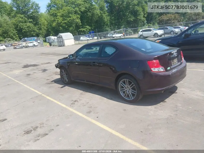 2011 Scion Tc VIN: JTKJF5C77B3001679 Lot: 45531308