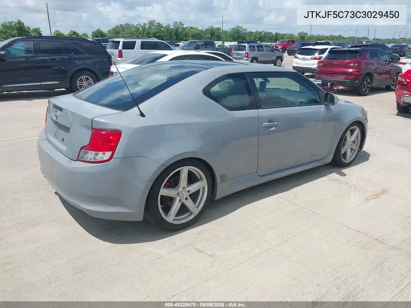 2012 Scion Tc VIN: JTKJF5C73C3029450 Lot: 45320470