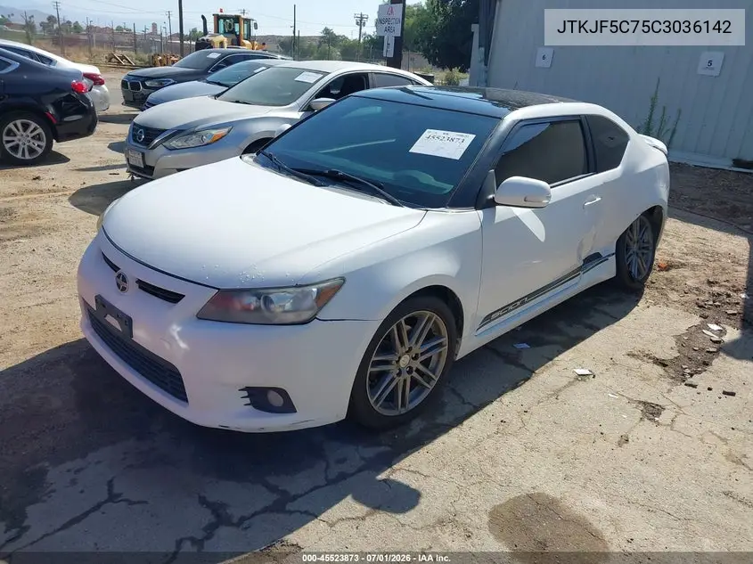 2012 Scion Tc VIN: JTKJF5C75C3036142 Lot: 45523873