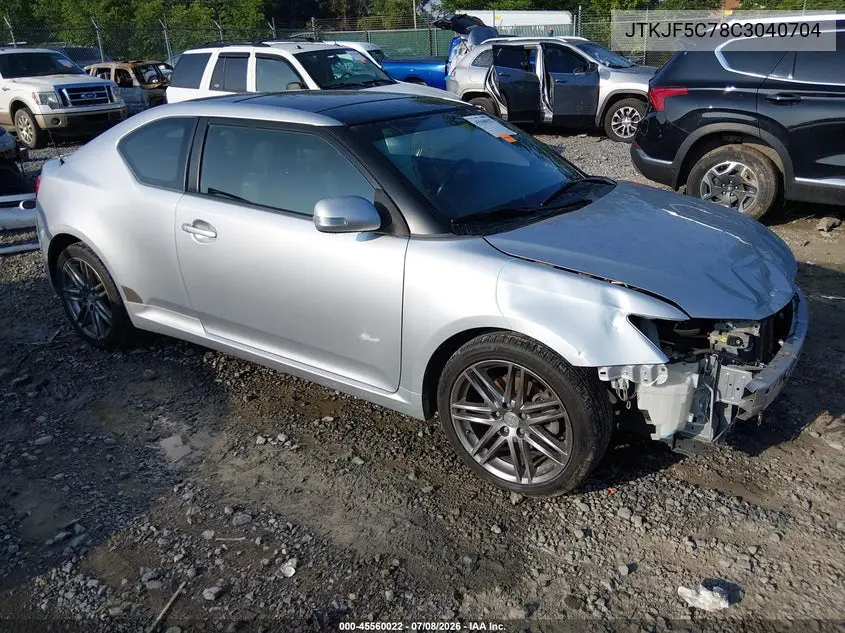 2012 Scion Tc VIN: JTKJF5C78C3040704 Lot: 45560022