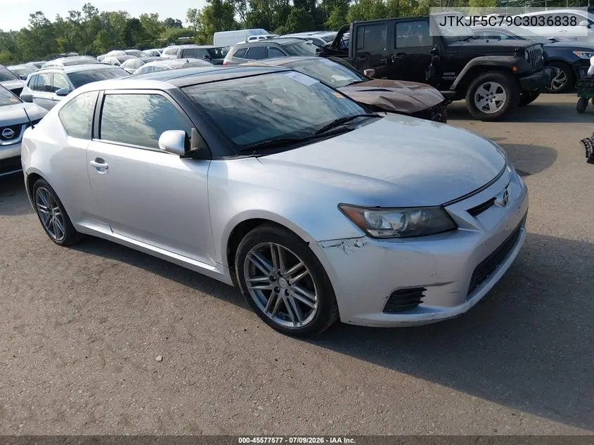2012 Scion Tc VIN: JTKJF5C79C3036838 Lot: 45577577