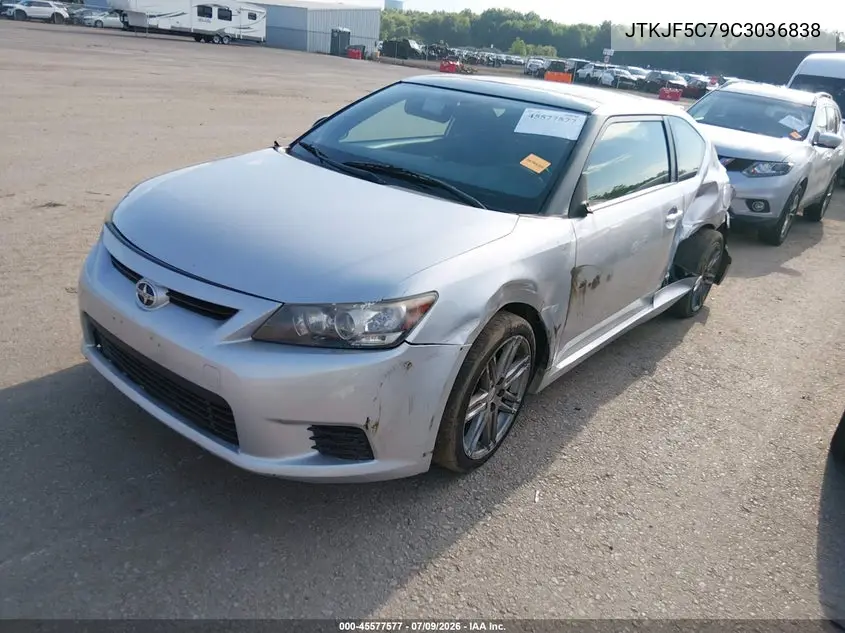 2012 Scion Tc VIN: JTKJF5C79C3036838 Lot: 45577577