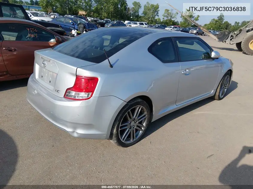2012 Scion Tc VIN: JTKJF5C79C3036838 Lot: 45577577