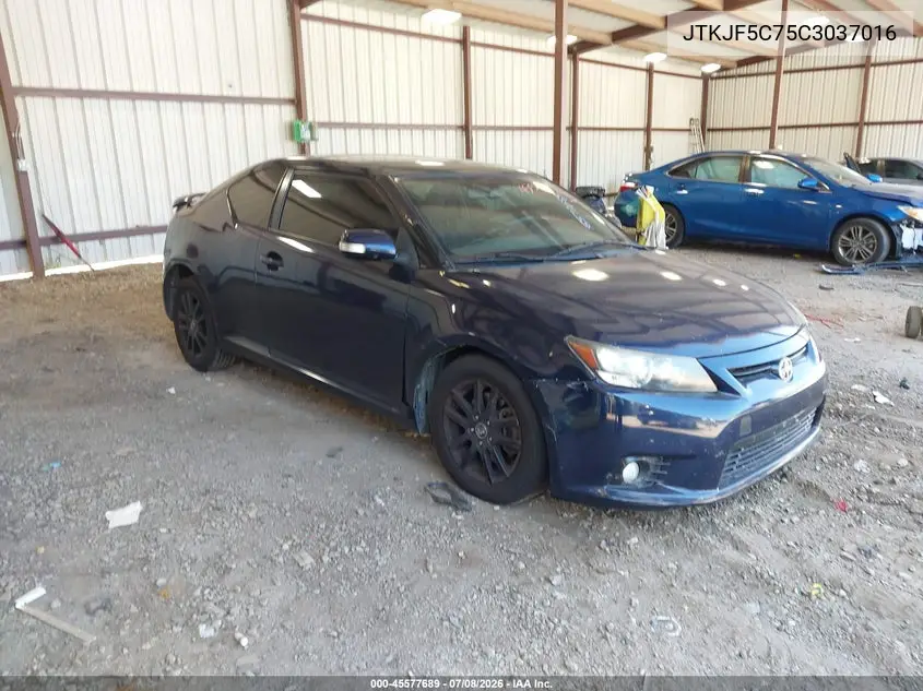 2012 Scion Tc VIN: JTKJF5C75C3037016 Lot: 45577689