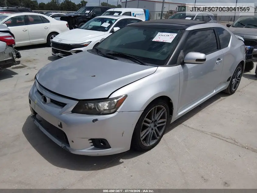 2012 Scion Tc VIN: JTKJF5C70C3041569 Lot: 45613877