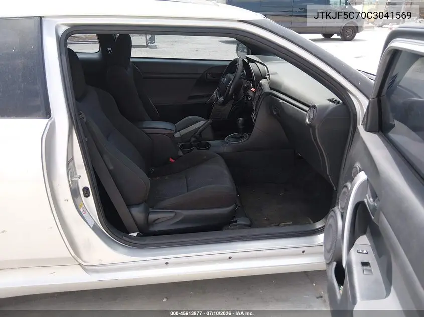 2012 Scion Tc VIN: JTKJF5C70C3041569 Lot: 45613877