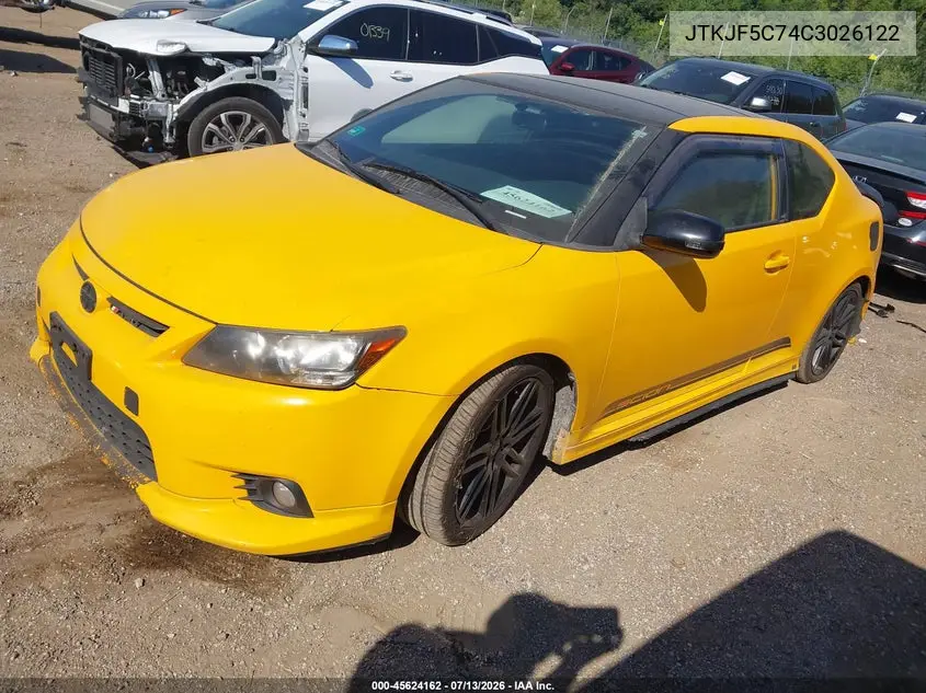 2012 Scion Tc Release Series 7.0 VIN: JTKJF5C74C3026122 Lot: 45624162