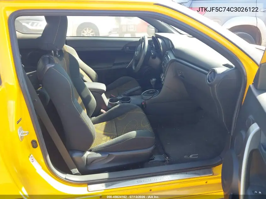2012 Scion Tc Release Series 7.0 VIN: JTKJF5C74C3026122 Lot: 45624162