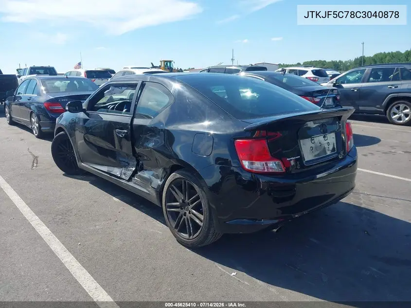 2012 Scion Tc VIN: JTKJF5C78C3040878 Lot: 45625410