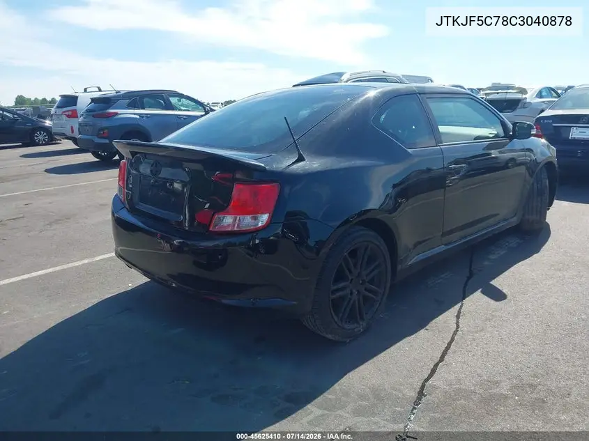 2012 Scion Tc VIN: JTKJF5C78C3040878 Lot: 45625410