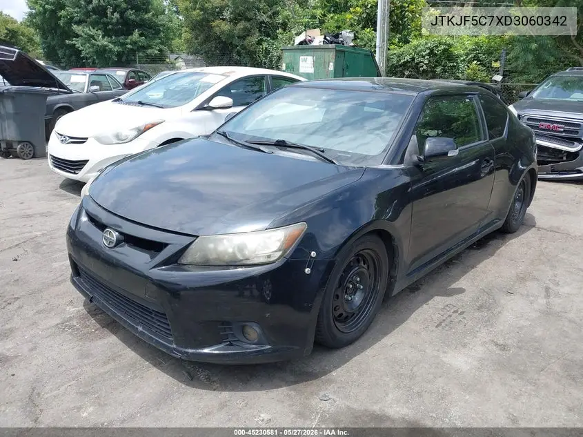 2013 Scion Tc VIN: JTKJF5C7XD3060342 Lot: 45230581