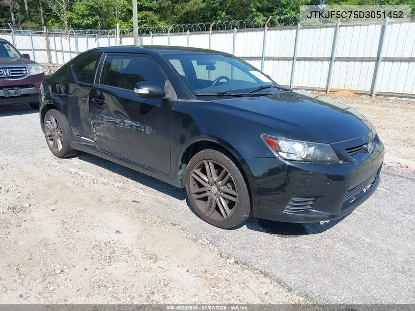 2013 Scion Tc VIN: JTKJF5C75D3051452 Lot: 45252635