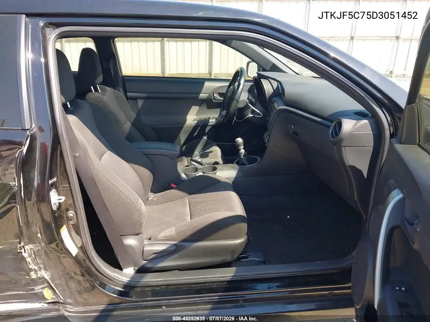 2013 Scion Tc VIN: JTKJF5C75D3051452 Lot: 45252635