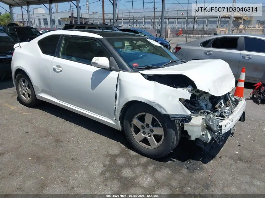 2013 Scion Tc VIN: JTKJF5C71D3046314 Lot: 45277007