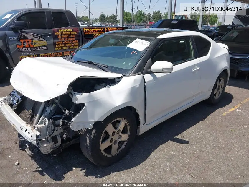 2013 Scion Tc VIN: JTKJF5C71D3046314 Lot: 45277007