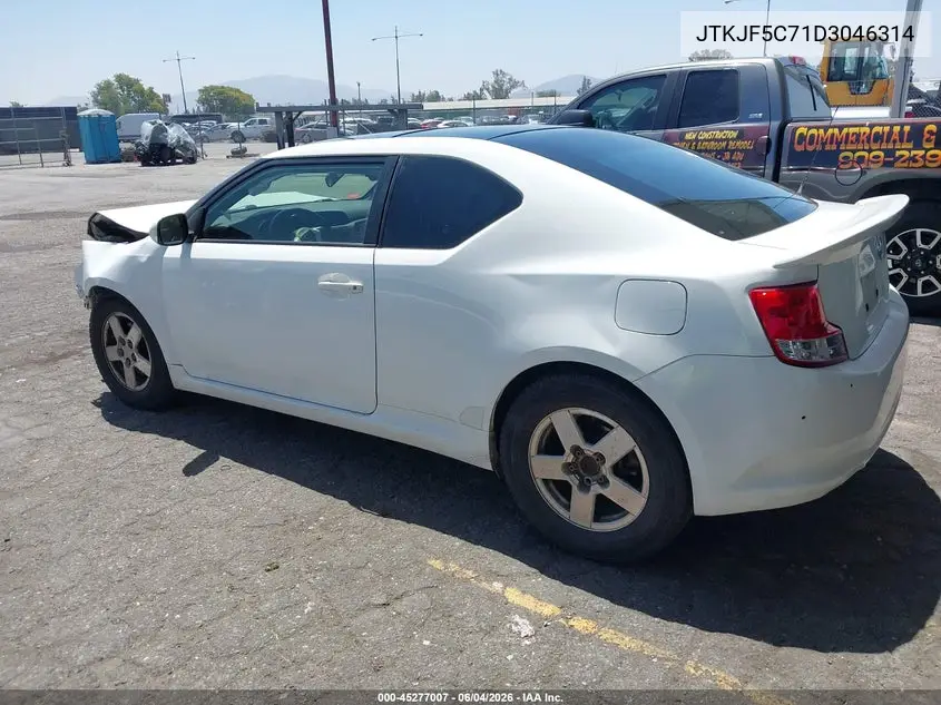 2013 Scion Tc VIN: JTKJF5C71D3046314 Lot: 45277007