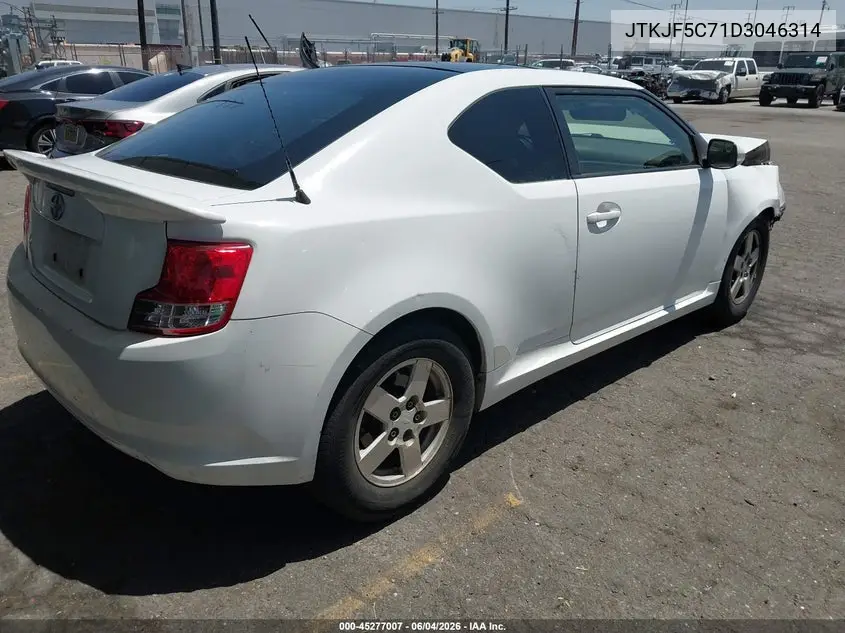 2013 Scion Tc VIN: JTKJF5C71D3046314 Lot: 45277007