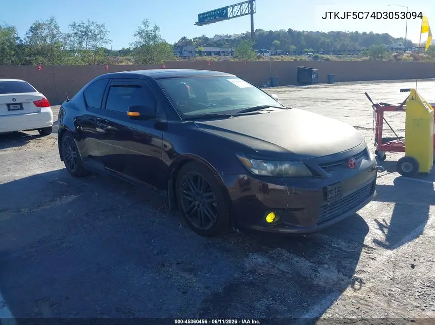 2013 Scion Tc VIN: JTKJF5C74D3053094 Lot: 45360456