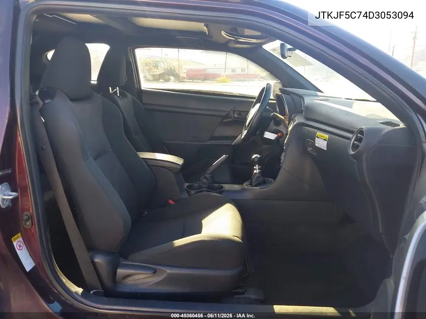 2013 Scion Tc VIN: JTKJF5C74D3053094 Lot: 45360456