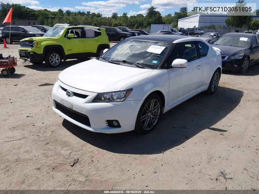 2013 Scion Tc VIN: JTKJF5C71D3051805 Lot: 45402334