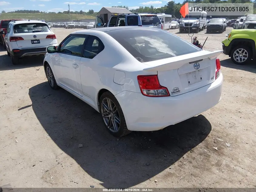 2013 Scion Tc VIN: JTKJF5C71D3051805 Lot: 45402334