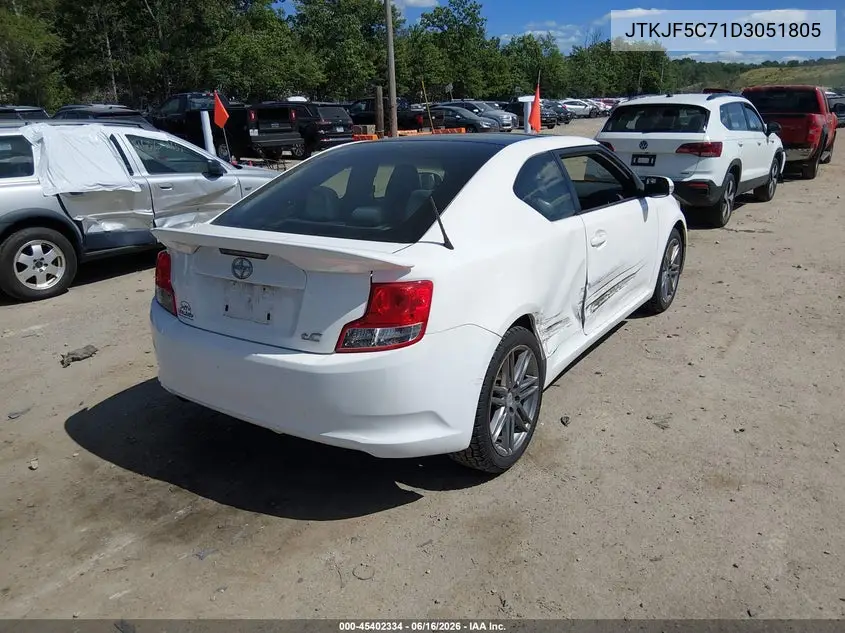 2013 Scion Tc VIN: JTKJF5C71D3051805 Lot: 45402334