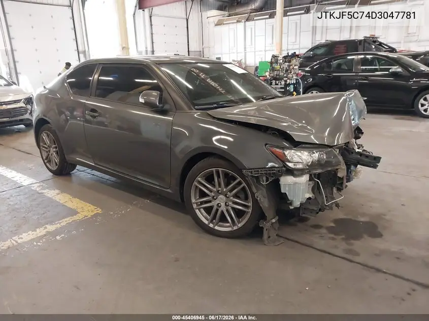 2013 Scion Tc VIN: JTKJF5C74D3047781 Lot: 45406945