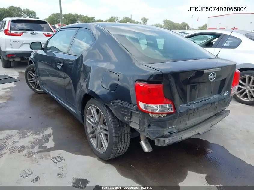 2013 Scion Tc VIN: JTKJF5C74D3065004 Lot: 45478091