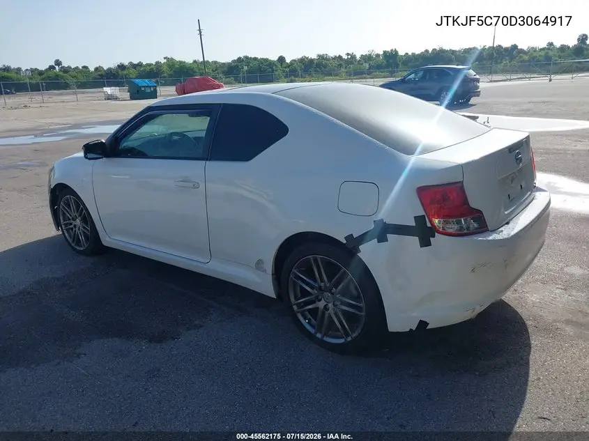 2013 Scion Tc VIN: JTKJF5C70D3064917 Lot: 45562175
