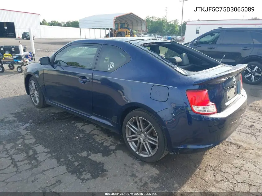 2013 Scion Tc VIN: JTKJF5C75D3065089 Lot: 45581257