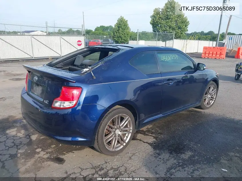 2013 Scion Tc VIN: JTKJF5C75D3065089 Lot: 45581257