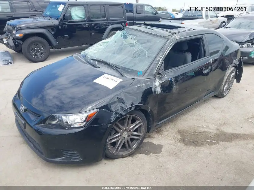 2013 Scion Tc VIN: JTKJF5C78D3064261 Lot: 45605916