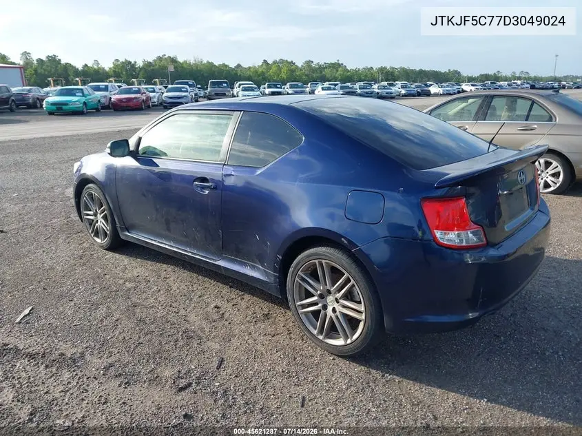 2013 Scion Tc VIN: JTKJF5C77D3049024 Lot: 45621287