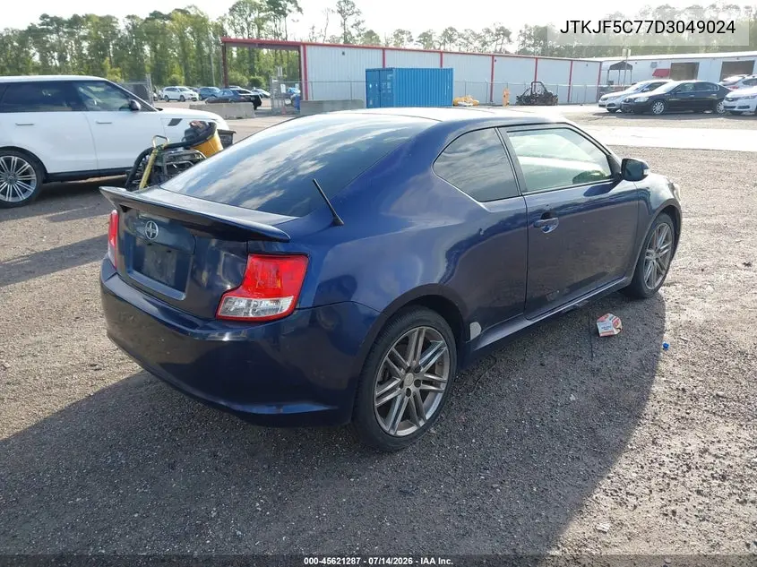 2013 Scion Tc VIN: JTKJF5C77D3049024 Lot: 45621287