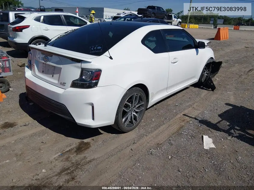 2014 Scion Tc Monogram VIN: JTKJF5C79E3083998 Lot: 45286001