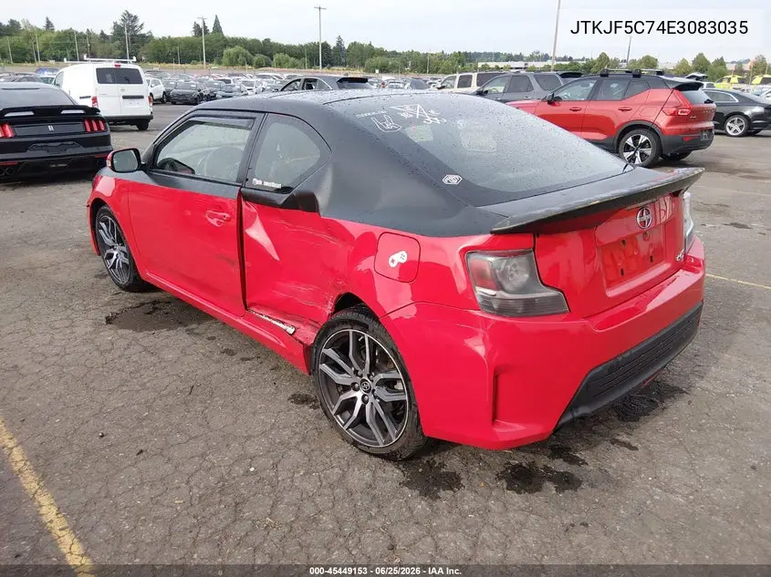 2014 Scion Tc VIN: JTKJF5C74E3083035 Lot: 45449153