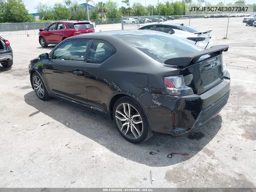 2014 Scion Tc VIN: JTKJF5C74E3077347 Lot: 45583205