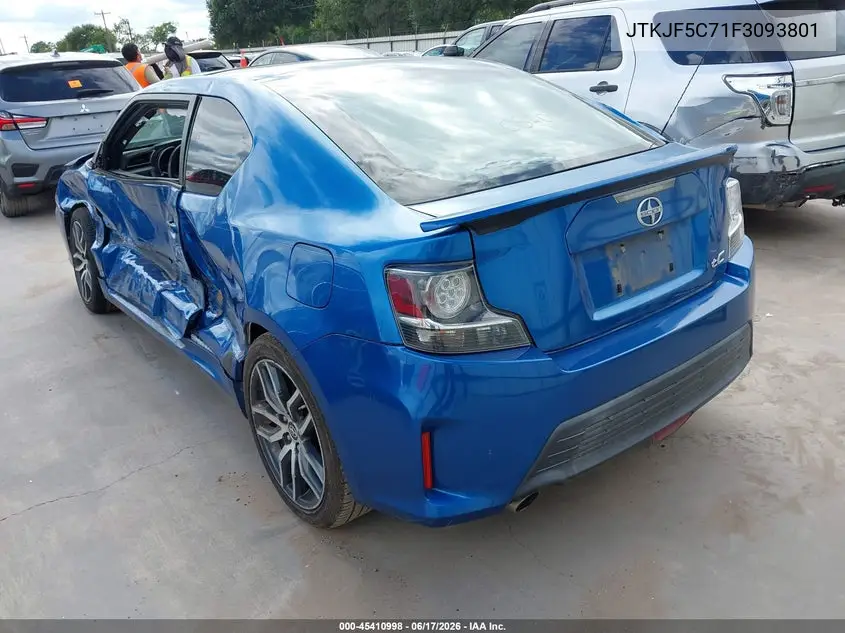 2015 Scion Tc VIN: JTKJF5C71F3093801 Lot: 45410998