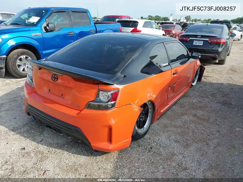 2015 Scion Tc Release Series 9.0 VIN: JTKJF5C73FJ008257 Lot: 45434202