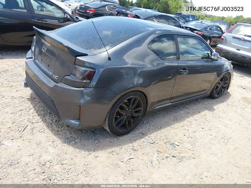 2015 Scion Tc VIN: JTKJF5C76FJ003523 Lot: 45451924