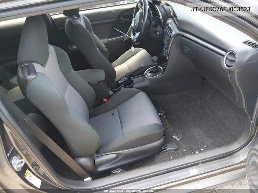 2015 Scion Tc VIN: JTKJF5C76FJ003523 Lot: 45451924