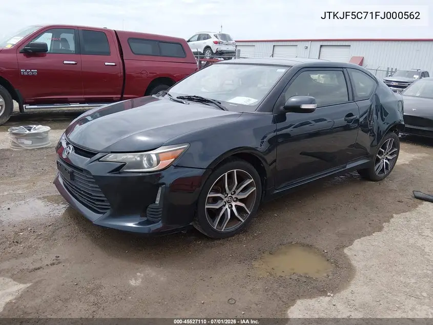 2015 Scion Tc VIN: JTKJF5C71FJ000562 Lot: 45527110