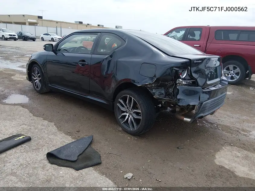 2015 Scion Tc VIN: JTKJF5C71FJ000562 Lot: 45527110