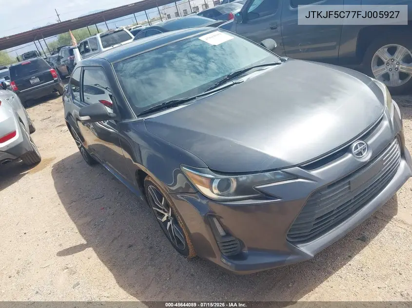 2015 Scion Tc VIN: JTKJF5C77FJ005927 Lot: 45644089