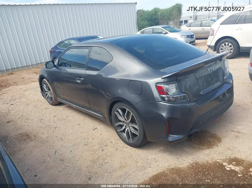 2015 Scion Tc VIN: JTKJF5C77FJ005927 Lot: 45644089