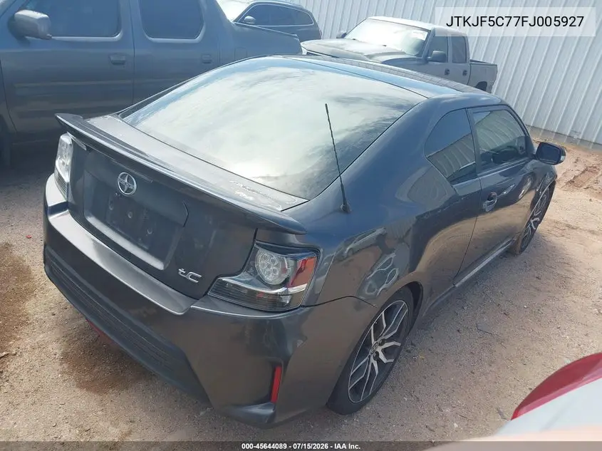 2015 Scion Tc VIN: JTKJF5C77FJ005927 Lot: 45644089
