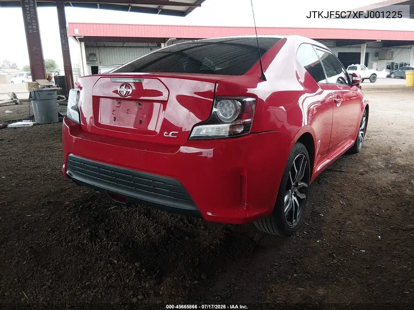 2015 Scion Tc VIN: JTKJF5C7XFJ001225 Lot: 45665866